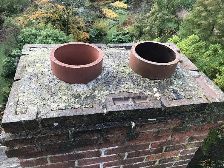 Chimney repair before image